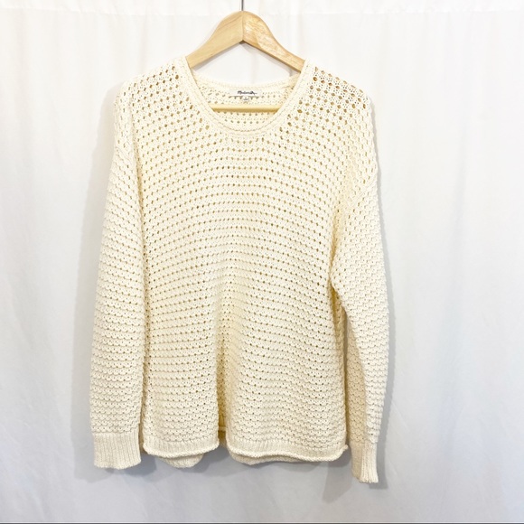 NEW Madewell Open Stitch Austen Knit Sweater Top - Picture 2 of 11